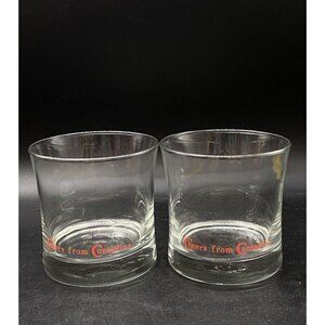 Cheers From Contadina Glass Rocks Glass Bloody Mary Food Advertising LOT 2
